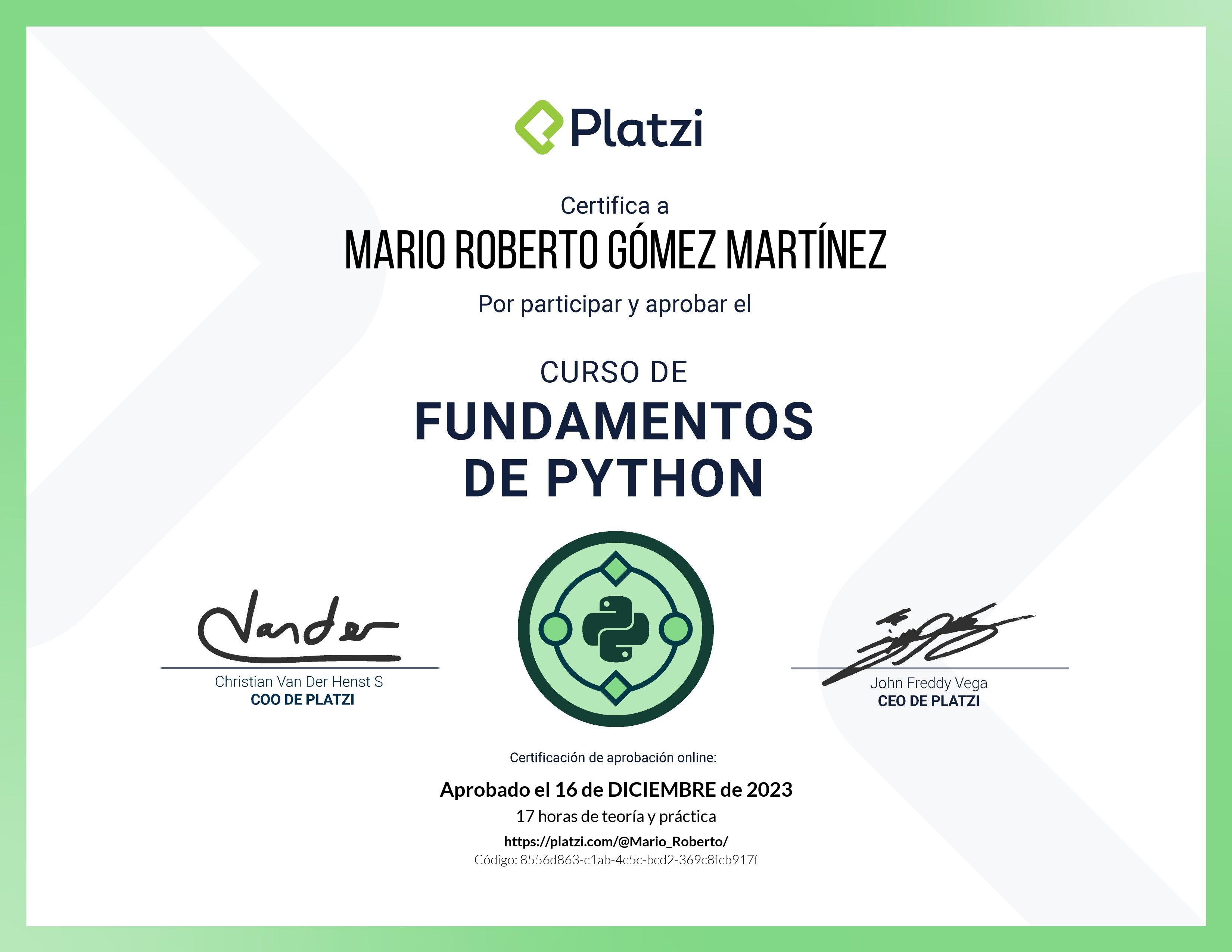Diploma Python Fundamentos
